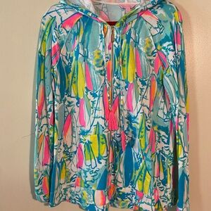 Lilly Pulitzer hard to find Regatta print zip up.